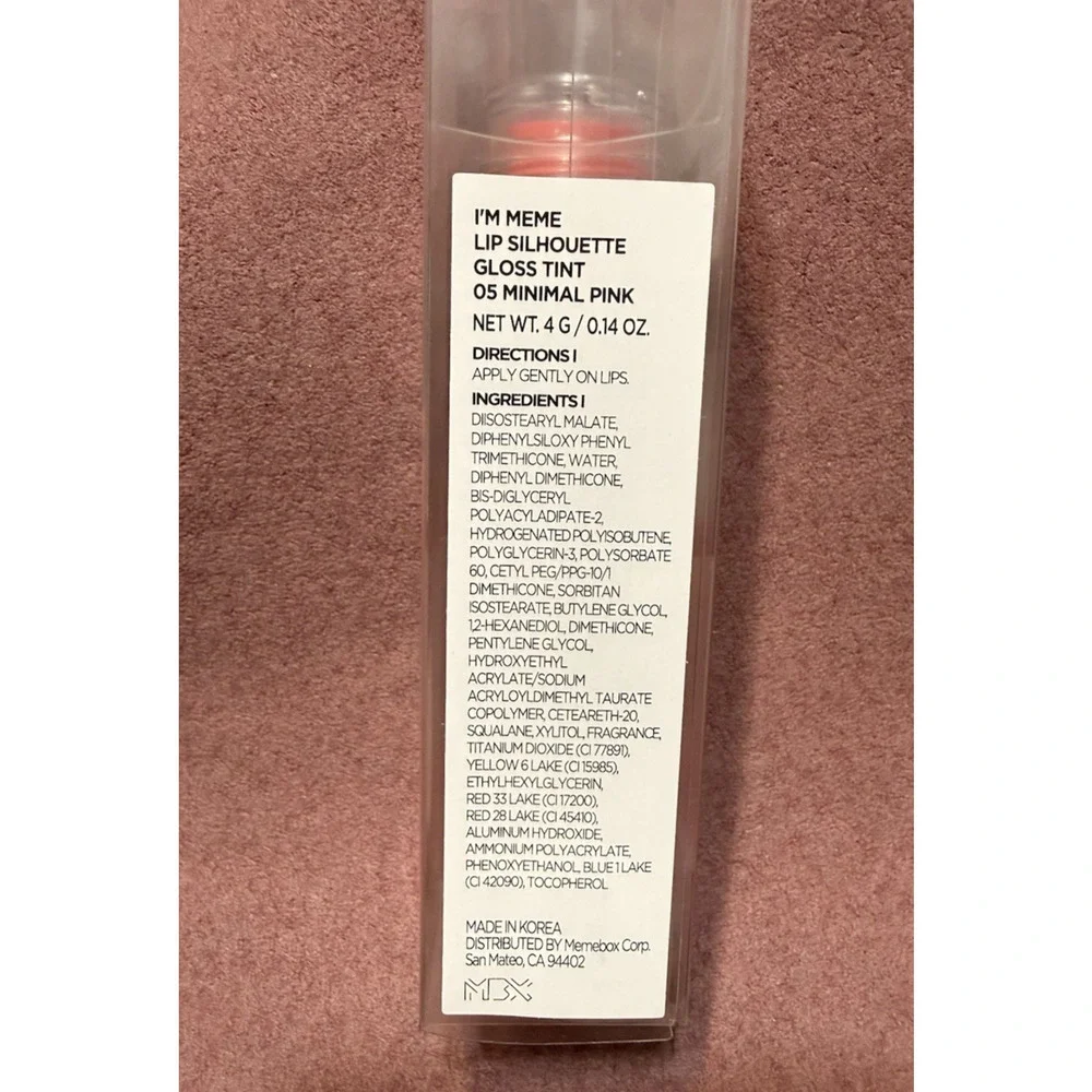 I’m Meme Lip Silhouette Gloss Tint 05 Minimal Pink 0.14 oz New Sealed
